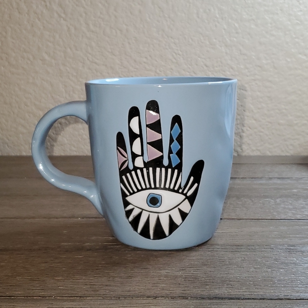 Prima Design Mug with Hamsa Evil Eye Design